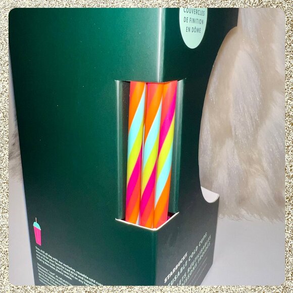 ⭐️ NWT 2025 Starbucks Summer Reusable Venti Dome Cold Cups 5pk - Picture 6 of 9